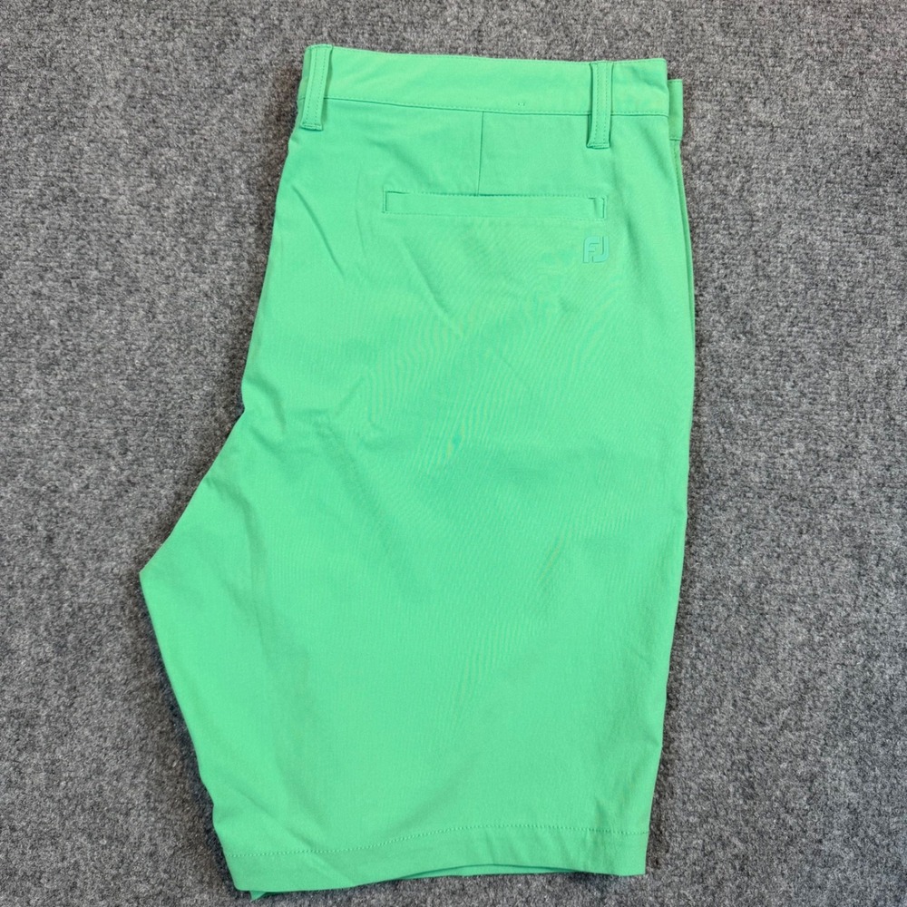 FootJoy Mens Performance Golf Shorts W40 Kelly Green Flat Front Polyester FJ